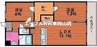 アウルスタイル森下町 2LDKの間取り