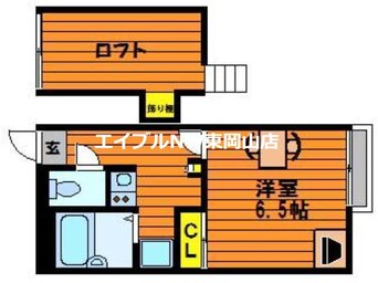 間取図 レオパレスアロハ　Ｂ