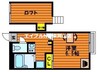 レオパレスアロハ　Ｂ 1Kの間取り