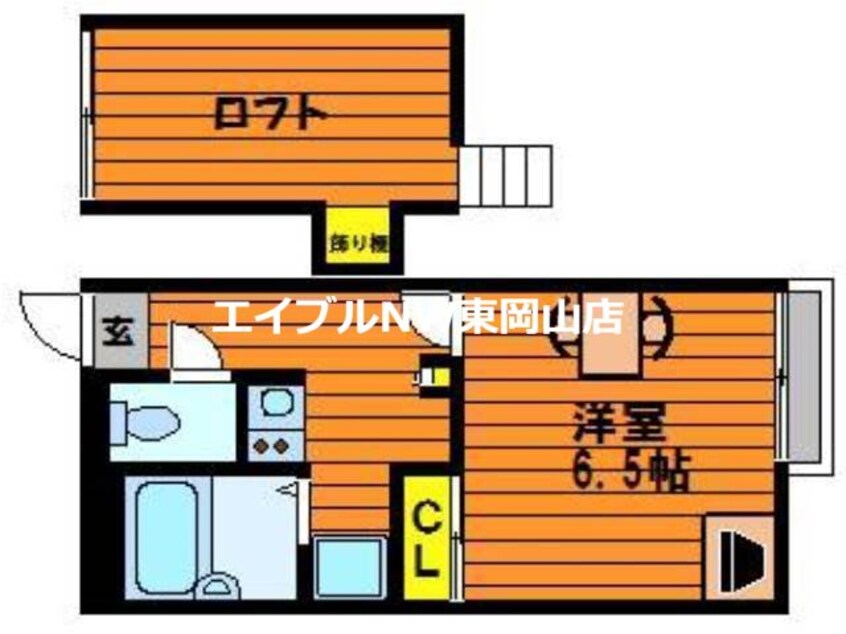 間取図 レオパレスアロハ　Ｂ