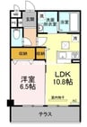 プラムグランデ 1LDKの間取り