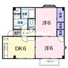 メモリーオキ２３２ 2DKの間取り