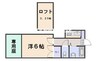 スクラム西川原 1Kの間取り