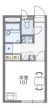 レオパレスサンシャイン邑久 1Kの間取り