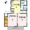 ミューズ瀬戸 2Kの間取り