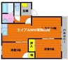 フレグランス里A 2LDKの間取り