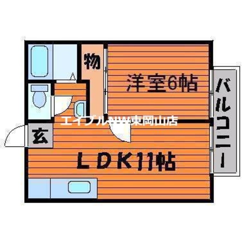 間取図 エトワール東岡山Ⅱ