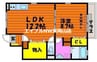 ＡＨハイツ 1LDKの間取り