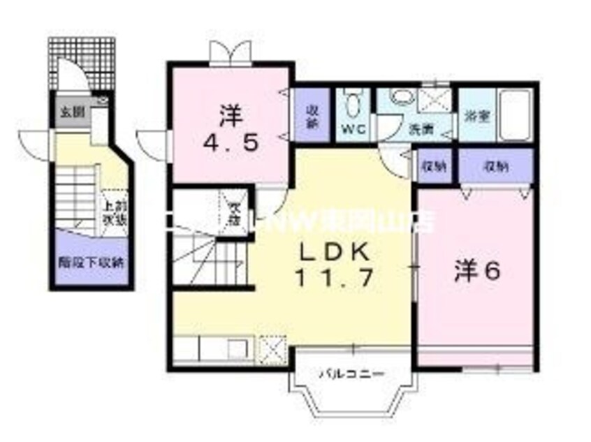 間取図 ティファニーＡ棟