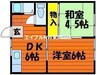 コーポ西崎 2DKの間取り
