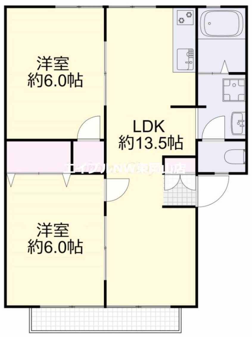 間取図 コーポ赤坂