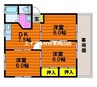 マルセリーノセキC棟 3DKの間取り