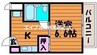 リアライズ門田屋敷 1Kの間取り