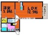 シャーメゾンデュオ　B棟 1LDKの間取り