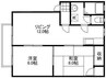 ディアス関Ⅰ 2LDKの間取り