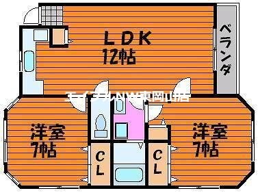 間取り図 ルグラン関　Ｂ棟