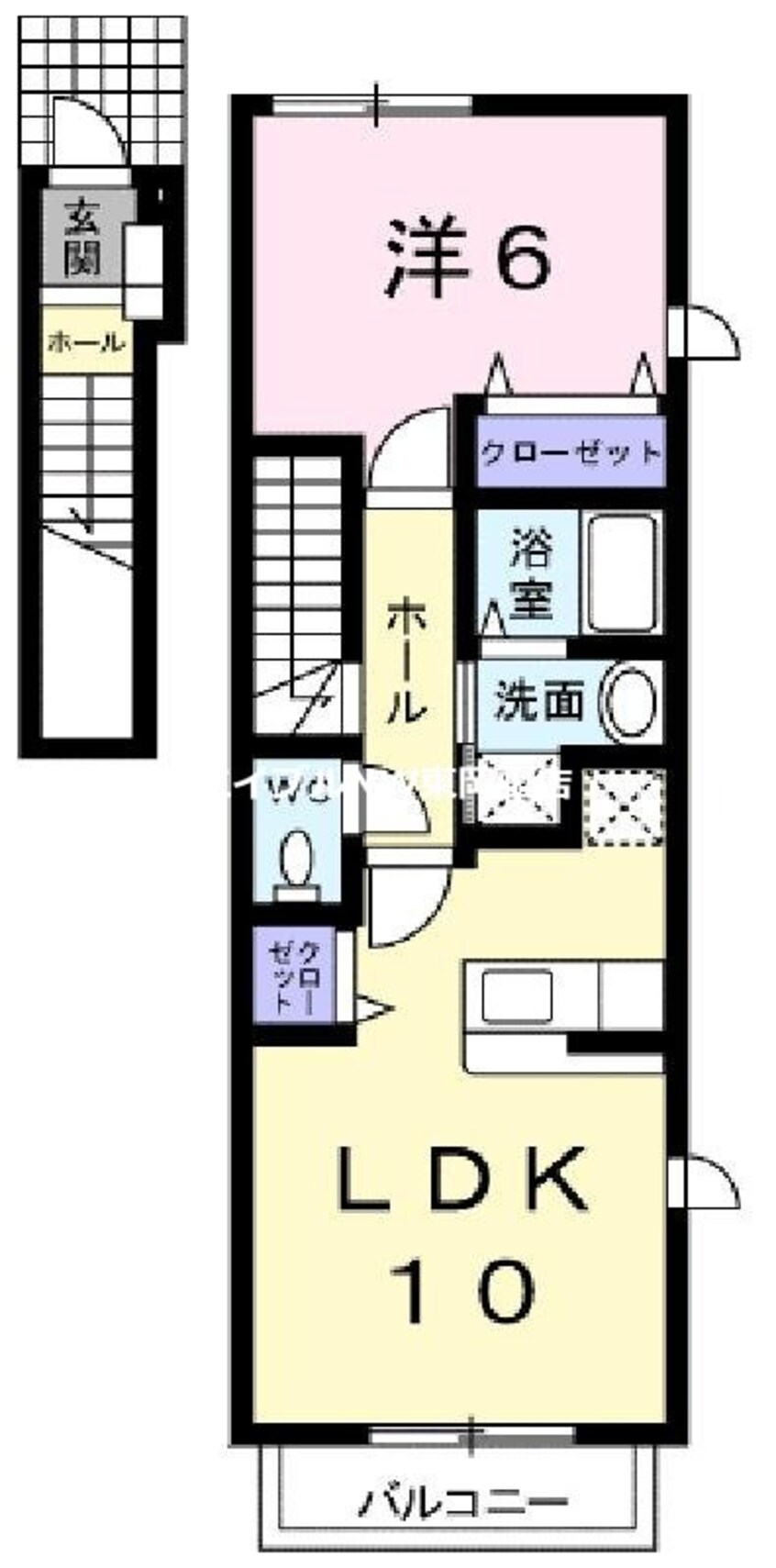 間取図 プラシードＭ・Ｎ