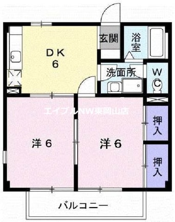 間取図 向山ハイツ
