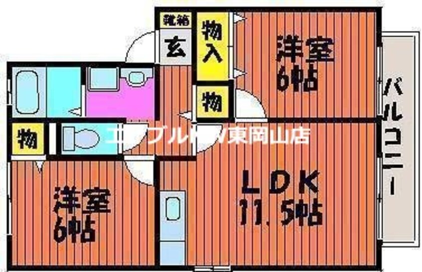 間取図 デューク富士見町　Ｂ