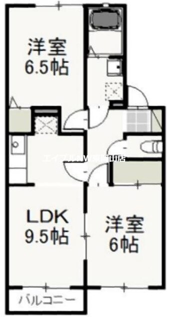 間取図 サンシャイン中井Ｂ