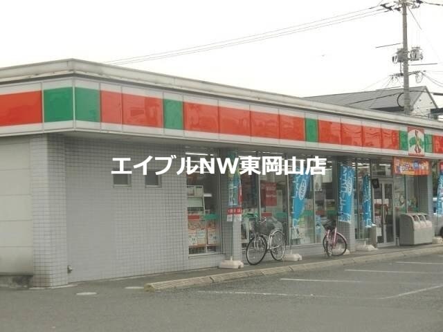 サンクス岡山中井店(コンビニ)まで411m サンシャイン中井Ｂ