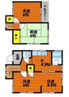 藤井戸建て 4DKの間取り