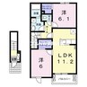 サンフォレスト 2LDKの間取り