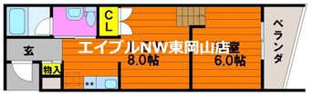 間取図 クレル瀬戸S棟