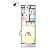 クレシア 1Kの間取り