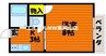 コーポたちばな 1Kの間取り