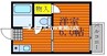 トピア国富けやき通り 1Kの間取り