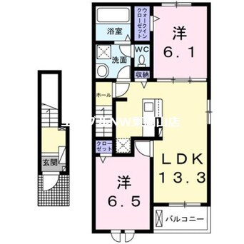 間取図 ノーブル　メゾン　旭ヶ丘