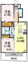 DR-Plus 2LDKの間取り