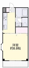 DIAS-U Ⅱ 1Kの間取り