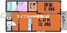 ピアノ 1LDKの間取り
