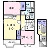 ドミール北小路　ＤＥＵＸ 2LDKの間取り