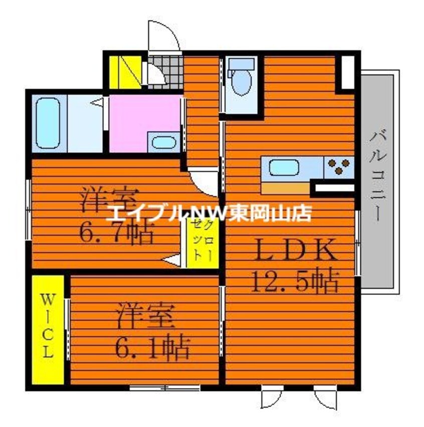 間取図 シャーメゾン沖