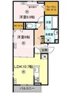 エマーブルMグラン　Ⅰ棟 2LDKの間取り