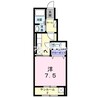 サンパレス 1Kの間取り