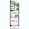 サンフォレスタ上道 1Kの間取り