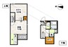 ADC高島駅南glee 1Kの間取り