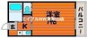 プレアール後楽園 1Kの間取り