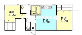 間取図 Calm　Hills　5番館