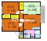 アールグレイ 3DKの間取り