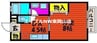 ウヴリール 1DKの間取り