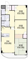 カトービル 3DKの間取り