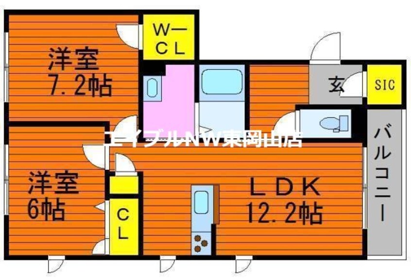 間取図 シャーメゾン益野