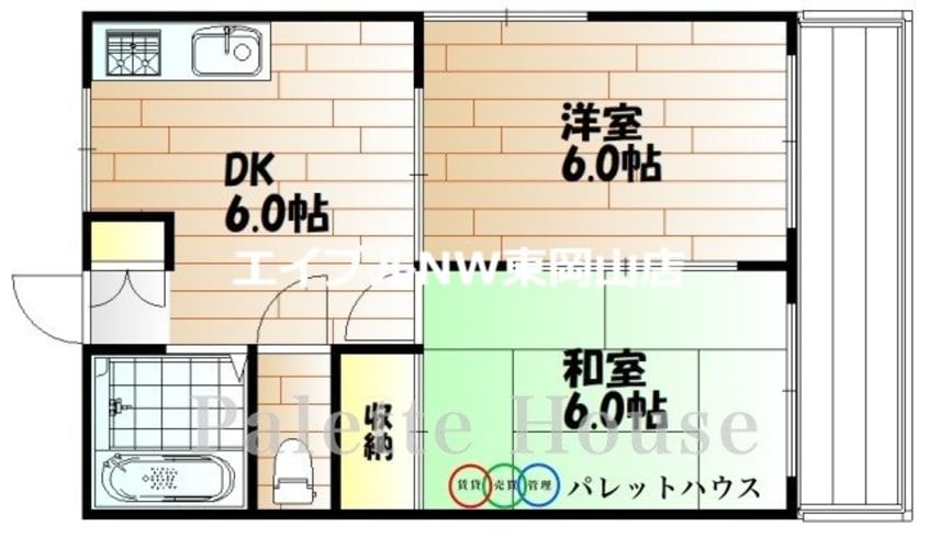 間取図 リバーサイドクラタ