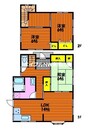 国府市場98貸家　南西棟 3LDKの間取り