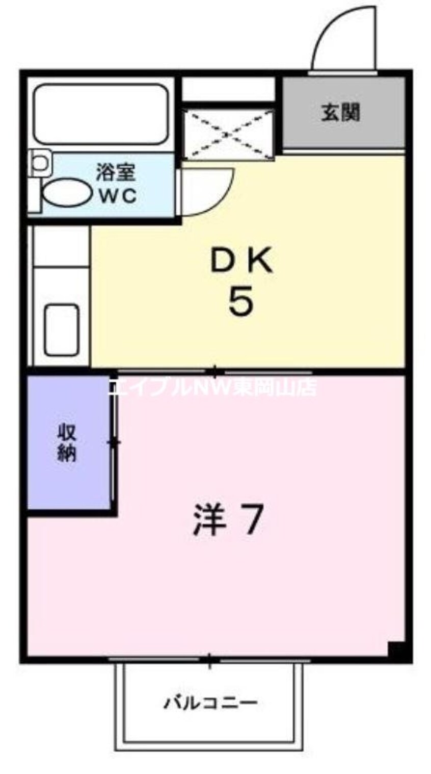 間取図 シティハイツ朝間Ｂ